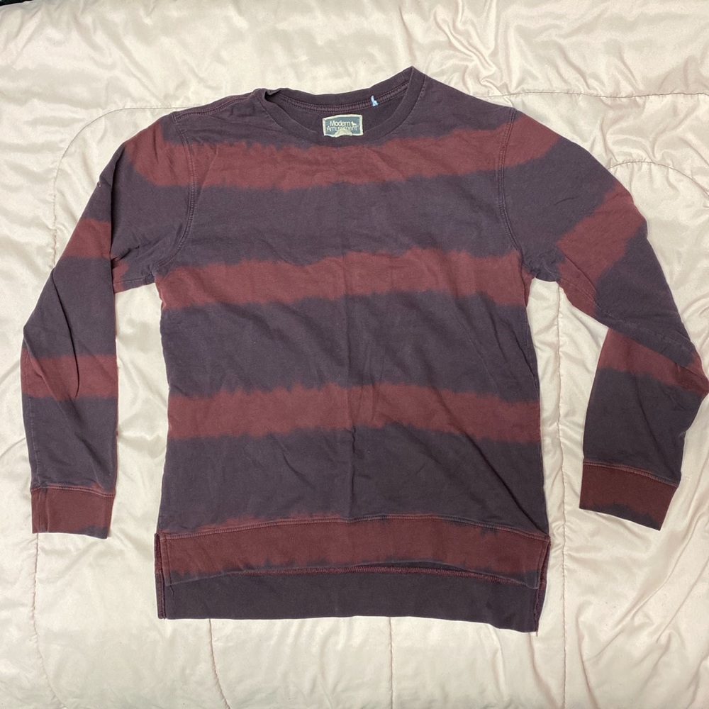 Modern amusement long sleeve cross stripe